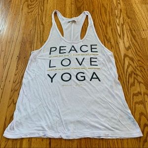 SPIRITUAL GANGSTER Racerback Tank “Peace ❤️ Yoga”
